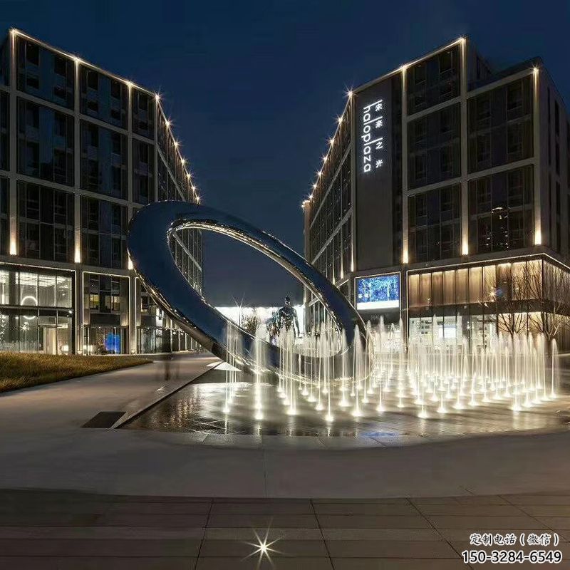 幼兒園圓環(huán)雕塑，鐵藝文化雕塑，鑄造制作