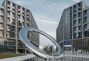 大型圓環(huán)雕塑，仿古景觀(guān)雕塑，拋光擺件