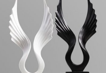 景區(qū)翅膀雕塑，公園歐式雕塑，鐵藝材質(zhì)