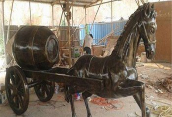 風(fēng)景區(qū)馬車雕塑 售樓處廣場(chǎng)雕塑 仿古擺件