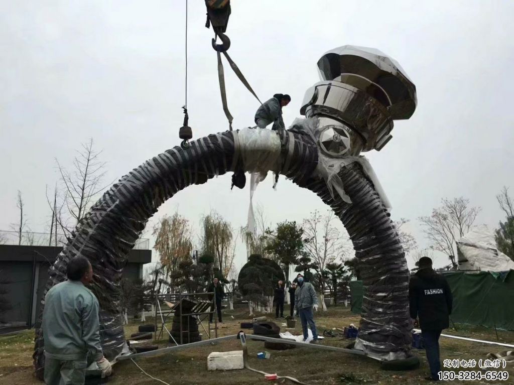 政府戒指雕塑 仿真景觀擺件 烤漆雕塑