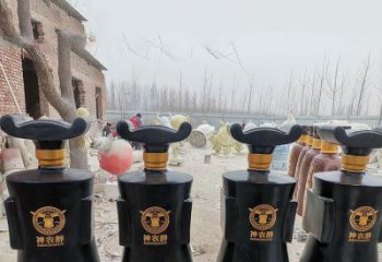 酒瓶雕塑，仿古景觀雕塑，仿古擺件