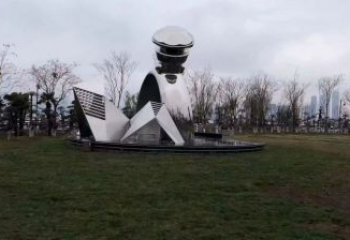 農村戒指雕塑 抽象藝術擺件 烤漆雕塑