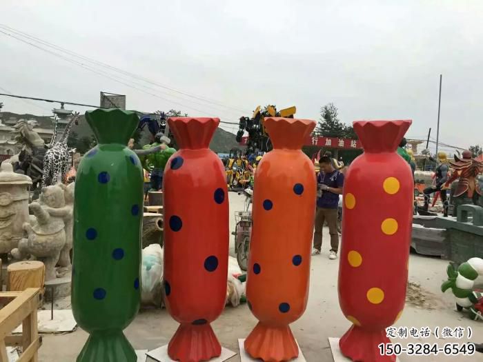 景觀棒棒糖雕塑 彩繪剪紙小品 校園雕塑
