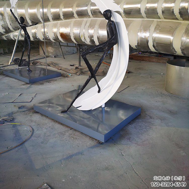 景觀羽毛雕塑 彩繪剪紙小品 校園雕塑