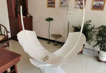 彩繪羽毛雕塑 懸空餐飲店擺件 街頭雕塑