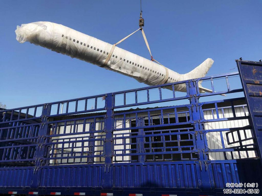 部隊飛機雕塑 景觀美陳小品 噴漆雕塑