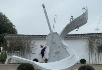 大型吉他雕塑 歐式步行街?jǐn)[件 彩繪雕塑
