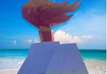 商業街火焰雕塑 烤漆擺件 彩繪雕塑