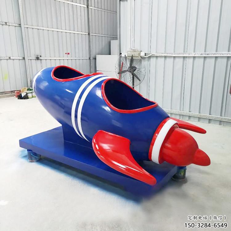 街頭火箭雕塑 大型別墅區(qū)擺件 鋼管雕塑