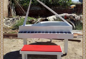 剪影鋼琴雕塑 噴水園林小品 餐飲店雕塑