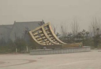 廣場算盤雕塑 抽象景觀小品 烤漆雕塑
