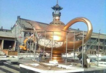 庭院酒壺雕塑 公園草地小品 鍛造雕塑