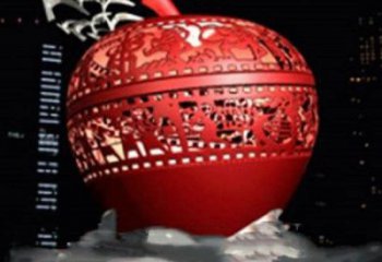 風(fēng)景區(qū)蘋果雕塑 售樓處廣場(chǎng)雕塑 仿真擺件