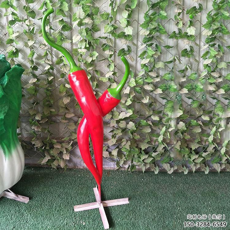 仿真辣椒雕塑 店門口園林雕塑 蔬菜小品