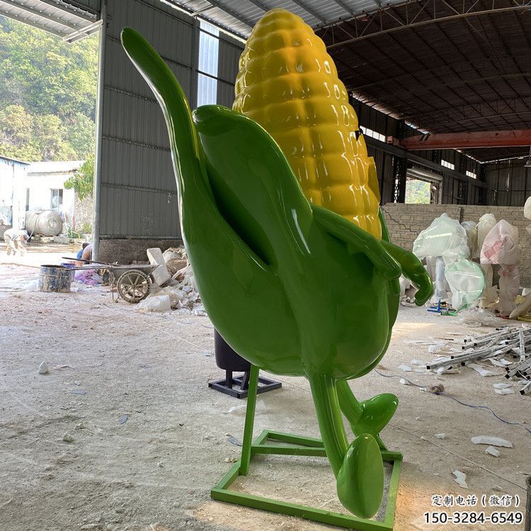 城市玉米雕塑 風(fēng)景區(qū)彩繪雕塑 抽象擺件