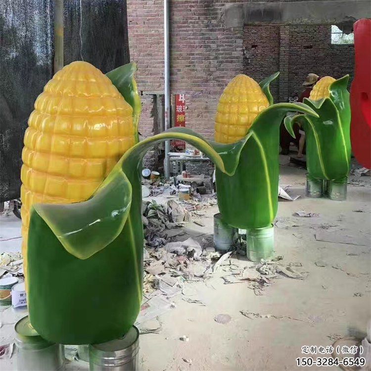 酒店玉米雕塑 景觀美陳農作物雕塑 現代雕塑