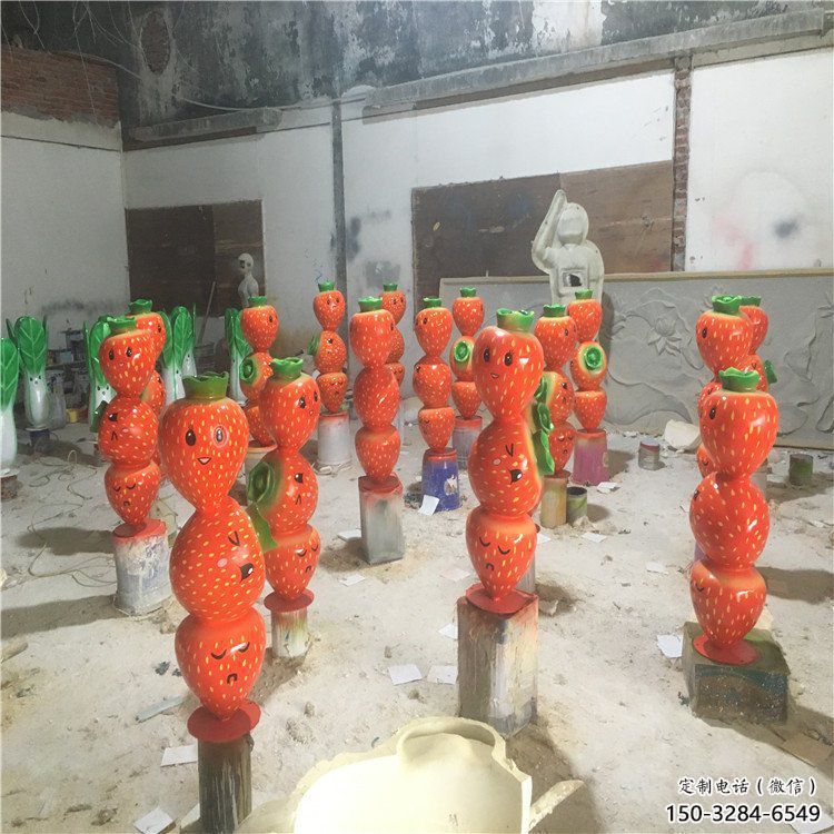 仿真胡蘿卜雕塑 酒店公園雕塑 風景區(qū)擺件