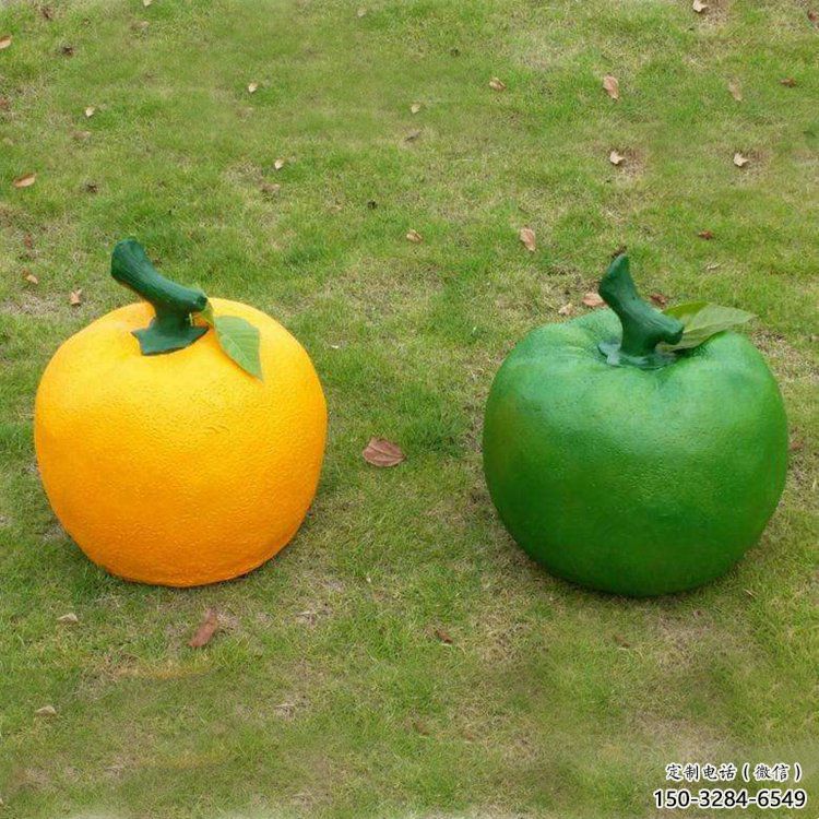 檸檬雕塑，水果仿真擺件，公園廣場雕塑 (15)