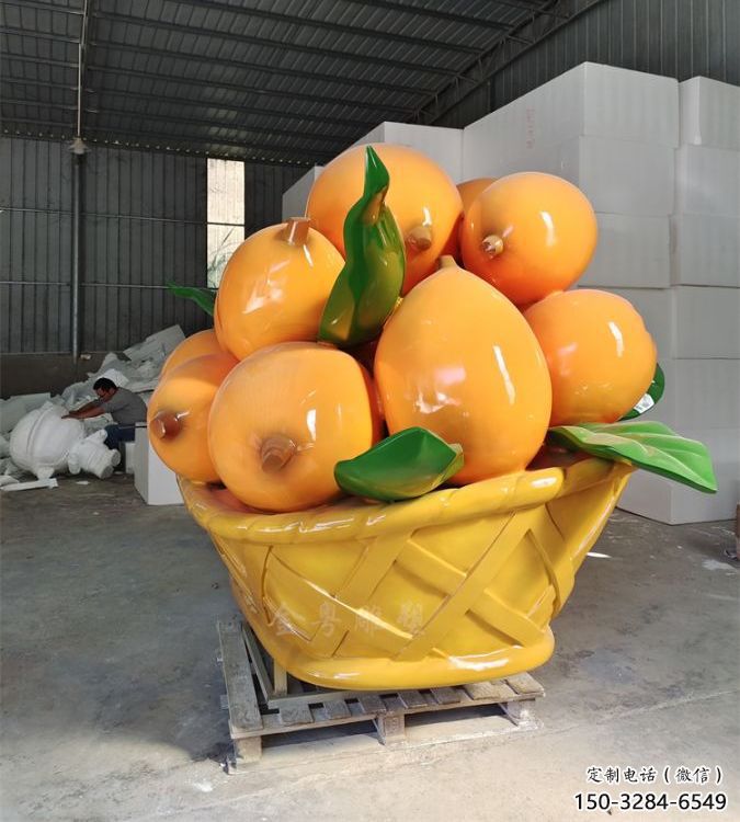 大型枇杷雕塑 商業(yè)街廣場雕塑 仿真擺件