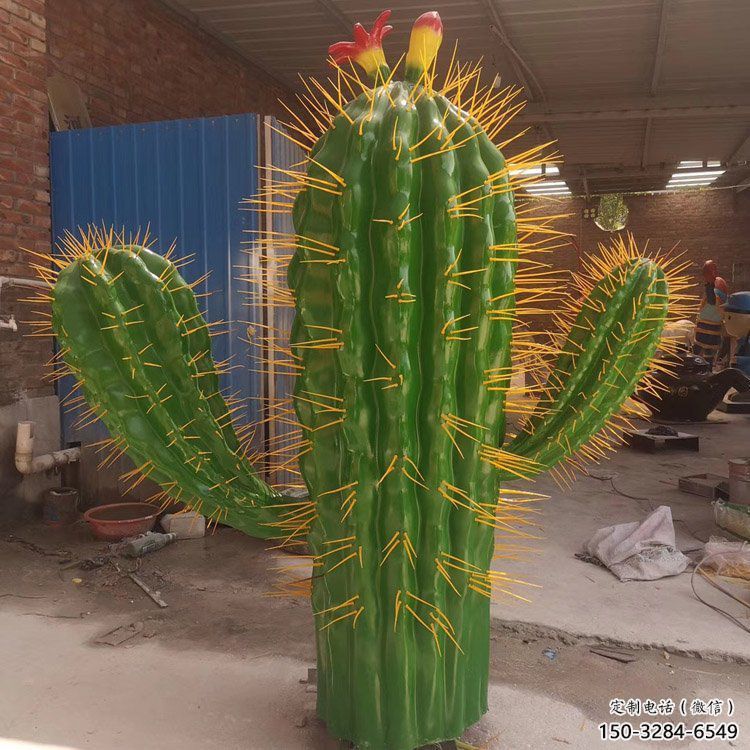 售樓處仙人掌雕塑 商業(yè)街仿真雕塑 花卉擺件