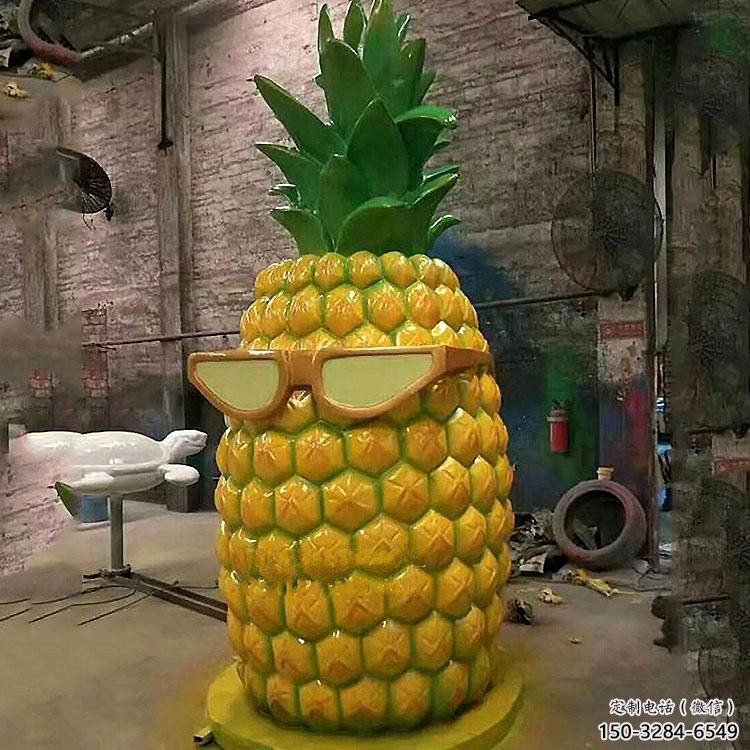 菠蘿雕塑 景觀美陳果蔬雕塑 噴漆水果雕塑