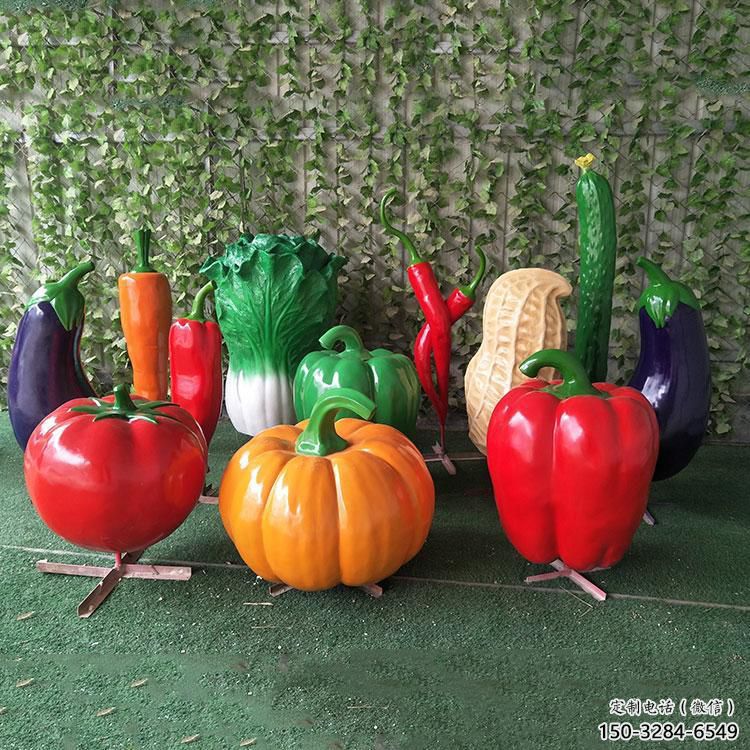 園林青椒雕塑 田間彩繪雕塑 仿真擺件