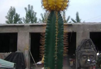 步行街仙人掌雕塑 游樂場花卉雕塑 鑄造植物雕塑