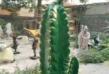 村口仙人掌雕塑 仿真花卉雕塑 公園植物雕塑