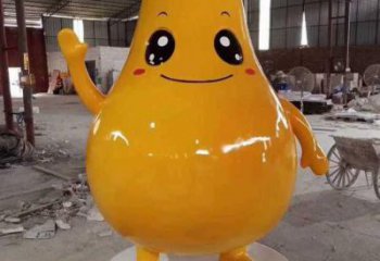 步行街柚子雕塑 游樂(lè)場(chǎng)果蔬雕塑 鑄造水果雕塑