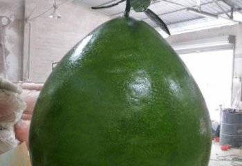 大型柚子雕塑 歐式步行街水果雕塑 彩繪果蔬雕塑