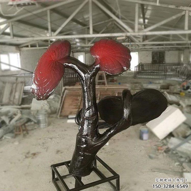 室內靈芝雕塑 仿真景觀植物雕塑 大型果蔬雕塑