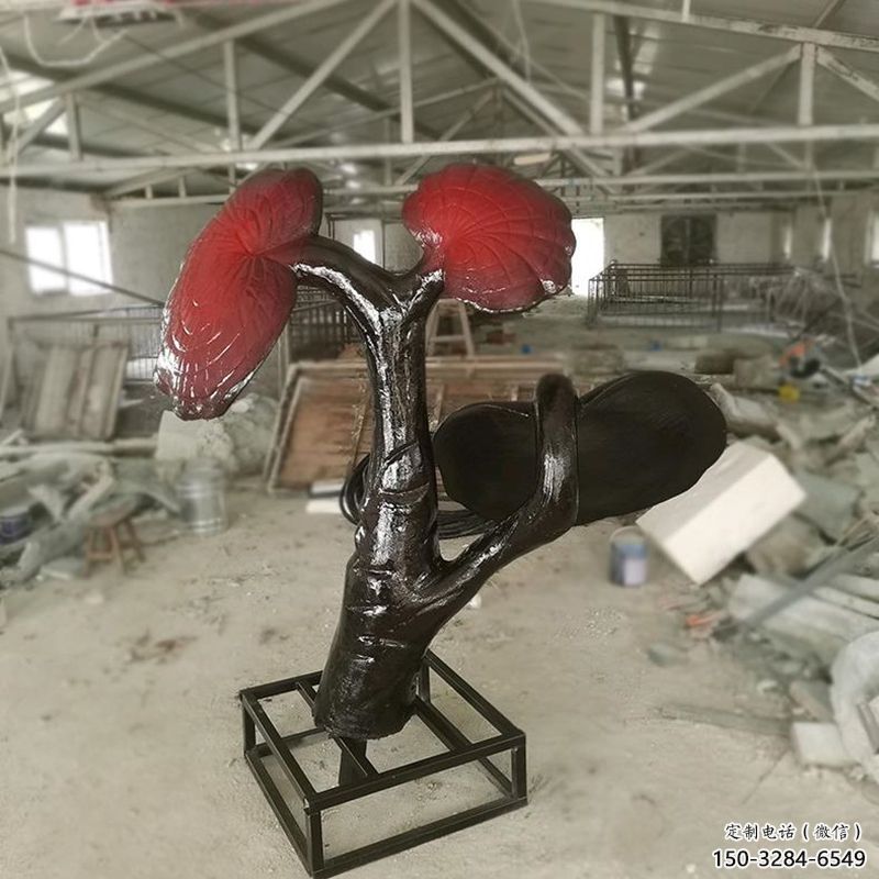 草地靈芝雕塑制造商 現(xiàn)代校園果蔬雕塑 大型植物雕塑