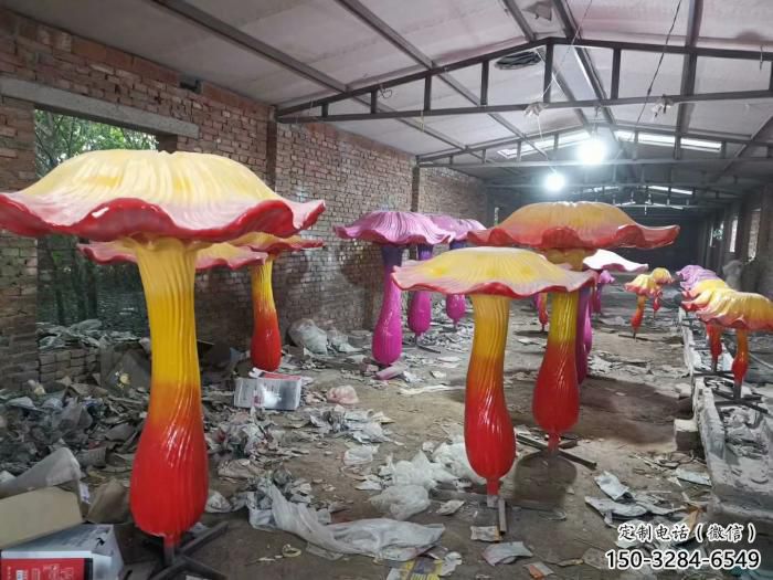 香菇雕塑 仿真景觀蔬菜雕塑 烤漆果蔬雕塑