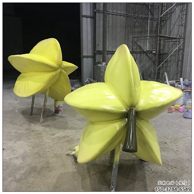 公園楊桃雕塑 創意企業果蔬雕塑 美陳水果雕塑