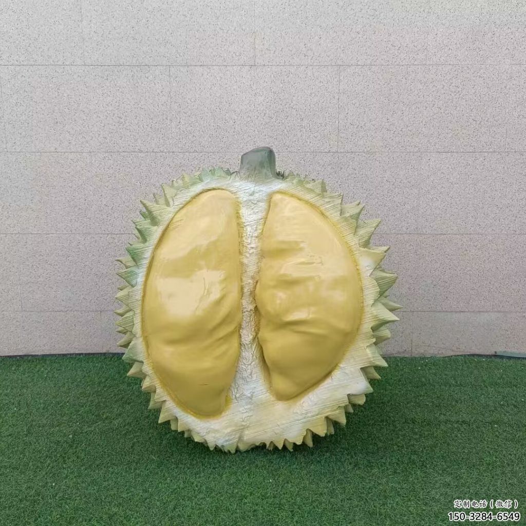 拉絲榴蓮雕塑 鏤空創意果蔬雕塑 別墅區水果雕塑