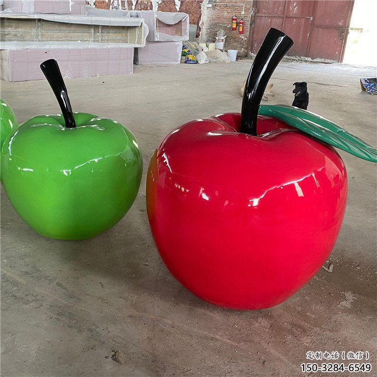 彩繪西紅柿雕塑 仿真雕塑 步行街擺件