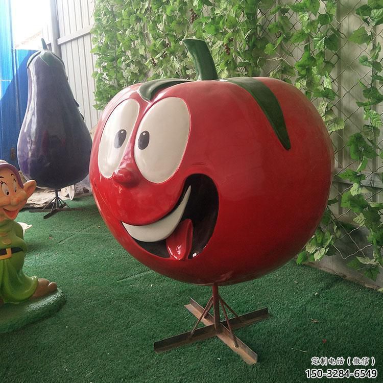 園林西紅柿雕塑 城市廣場雕塑 步行街?jǐn)[件