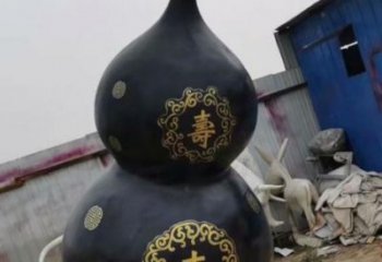 大型葫蘆雕塑廠家 商業街廣場雕塑 古銅色擺件
