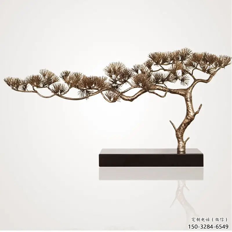 室內(nèi)松樹雕塑 仿真景觀植物雕塑 大型大樹雕塑