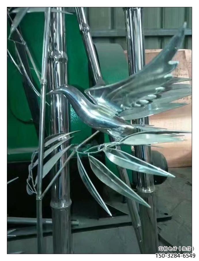 竹子雕塑 大型別墅區(qū)竹類雕塑 農(nóng)村植物雕塑