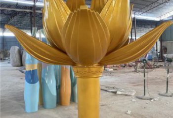 草地紫荊花雕塑 現(xiàn)代校園花卉雕塑 大型花朵雕塑