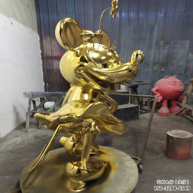 步行街米奇雕塑 游樂場(chǎng)卡通雕塑 鑄造動(dòng)漫雕塑