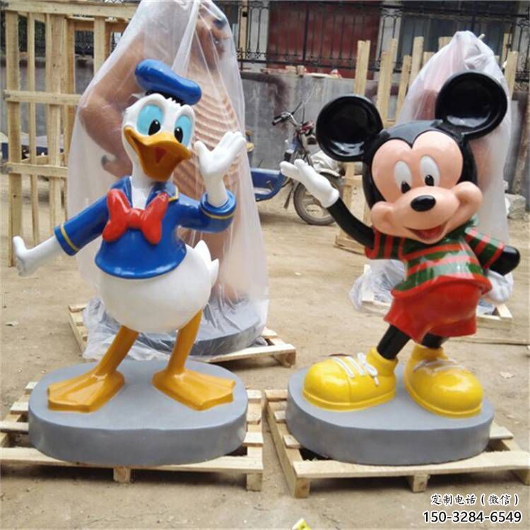 大門口米奇雕塑 發(fā)光公園卡通雕塑 仿真動(dòng)漫雕塑