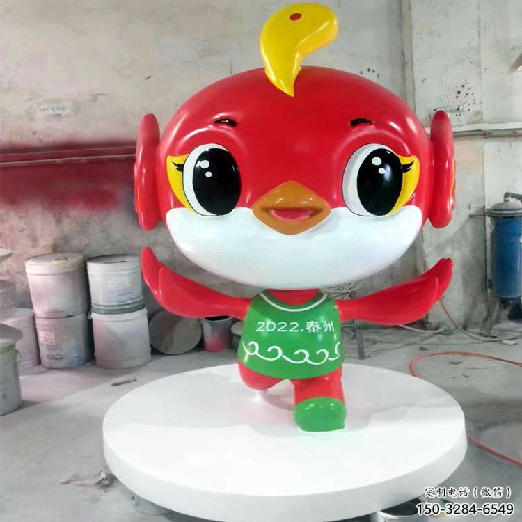 鋼管唐老鴨雕塑 異形卡通雕塑蔬 農(nóng)村動漫雕塑