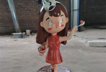 廚師雕塑 景觀校園卡通雕塑 商業(yè)街動漫雕塑