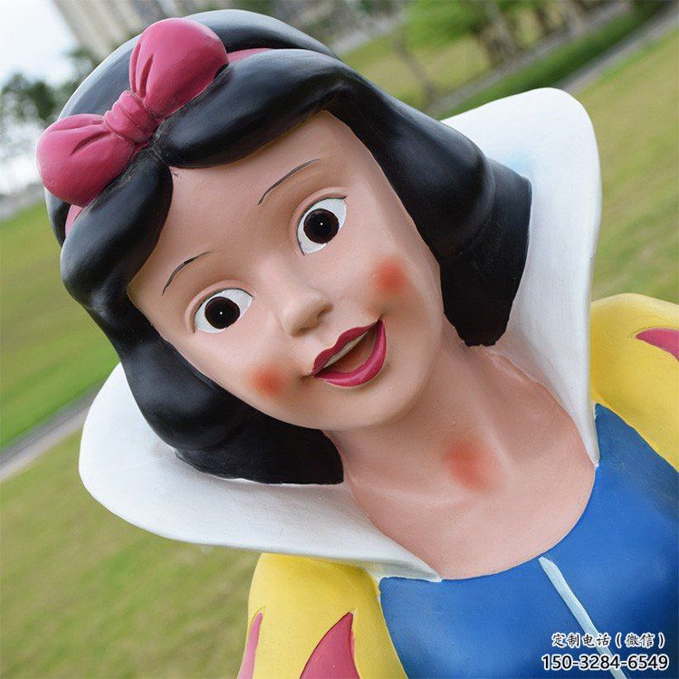 庭院白雪公主雕塑 公園草地卡通雕塑 鍛造動漫雕塑