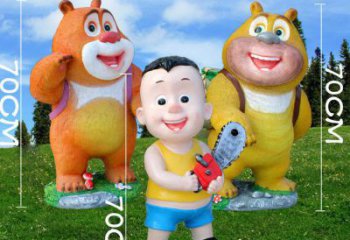 卡通大頭兒子雕塑 酒店公園雕塑 風(fēng)景區(qū)擺件