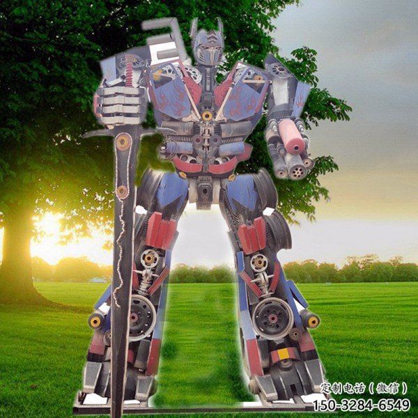 城市機器人雕塑廠 風景區(qū)彩繪雕塑 抽象擺件