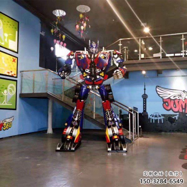 創意機器人雕塑廠家 步行街店門口雕塑 卡通小品